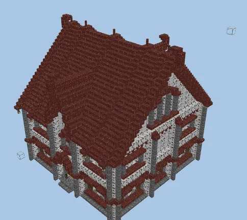 Medieval Town Building 20 Structure Minecraft schematic