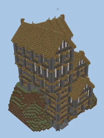 Medieval Town Building 22 Structure Minecraft schematic