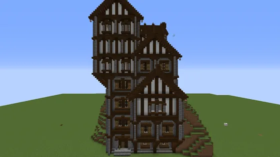 Medieval Town Building 22 Structure Minecraft schematic