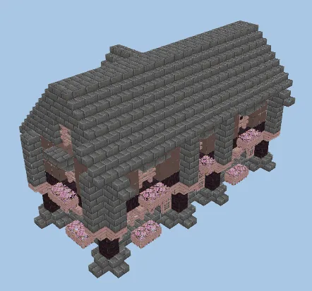 Medieval Town Home Minecraft schematic preview