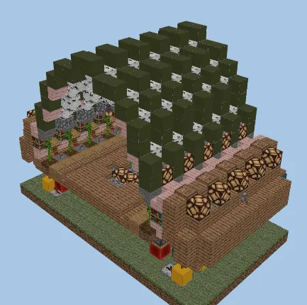 Medieval Trading Hall Design Minecraft schematic