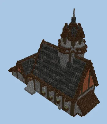 Medieval Tree Farm With Storage Minecraft schematic preview