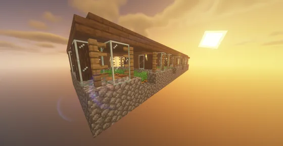 Medieval Village Farmstead Minecraft schematic