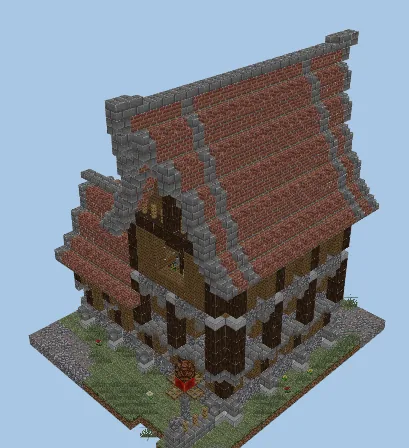 Medieval Village House Minecraft schematic preview