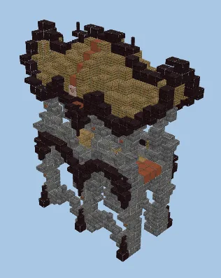 Medieval Wall Structure Minecraft schematic