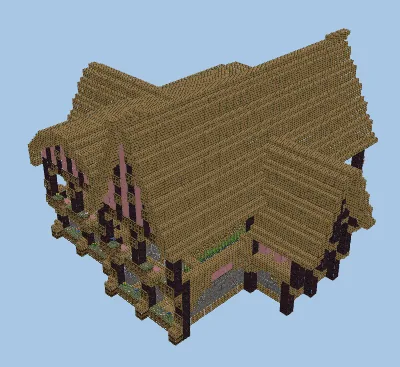Medieval Warehouse Sugar Cane Farm Minecraft schematic preview