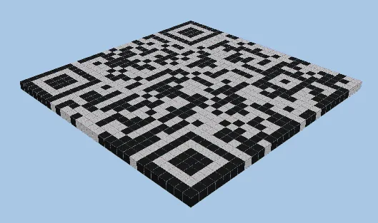 Medium Banana QR Code Minecraft schematic