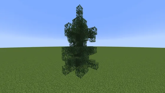 Medium Custom Spruce Tree Build Minecraft schematic