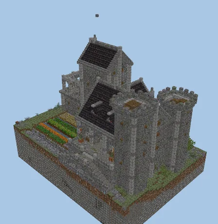 Medium Furnished Castle for Survival Minecraft schematic preview