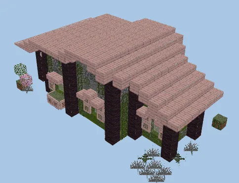 Medium Jungle Trading Post Minecraft schematic