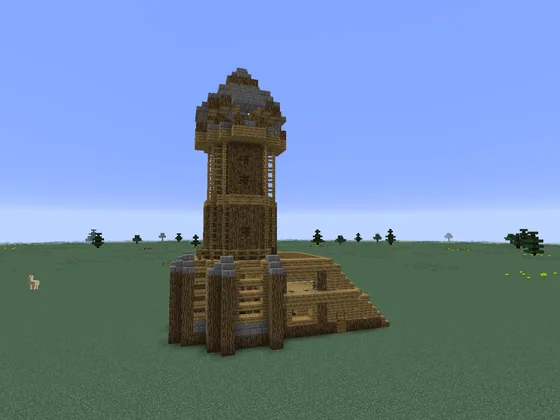Medium Medieval House Tower Minecraft schematic
