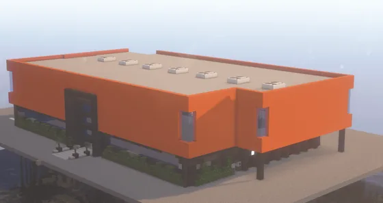 Medium Orange Warehouse Minecraft schematic