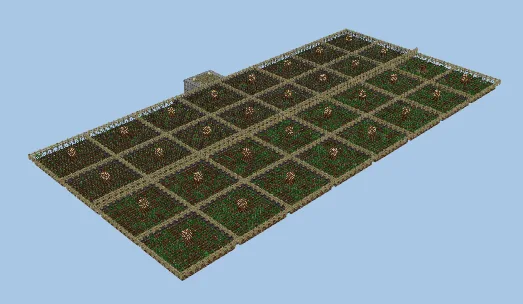 Mega Carrot Potato Farm Minecraft schematic