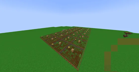 Mega Carrot Potato Farm Minecraft schematic