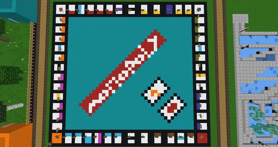 Mega Monopoly Board Game Minecraft schematic