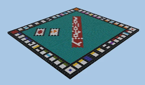 Mega Monopoly Board Game Minecraft schematic