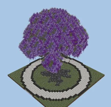 Mega Tree Decoration Minecraft schematic preview