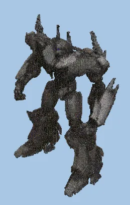 Megatron Transformer Statue Minecraft schematic