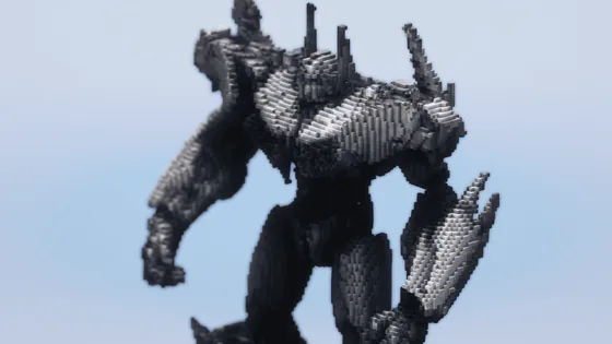 Megatron Transformer Statue Minecraft schematic