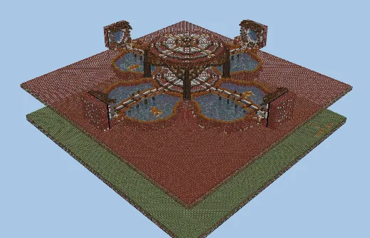 Mesa Spawn Small Server & SMP Hub Minecraft schematic preview