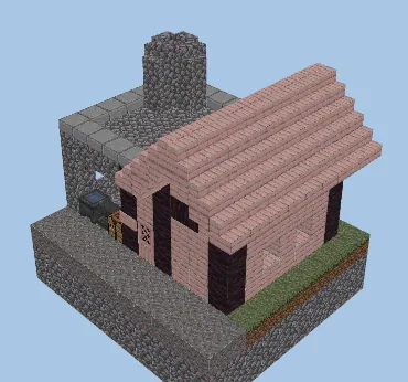 Metal Smithing Shop Building Minecraft schematic