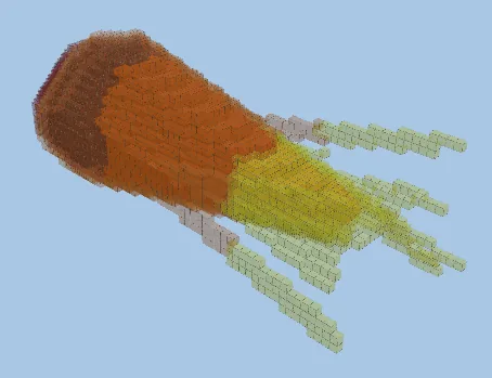 Meteor Impact Structure Minecraft schematic preview