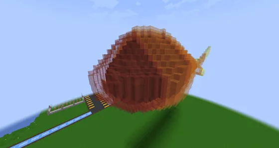 Meteor Impact Structure Minecraft schematic
