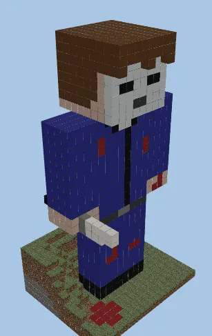 Michael Myers Halloween Horror Statue Minecraft schematic preview
