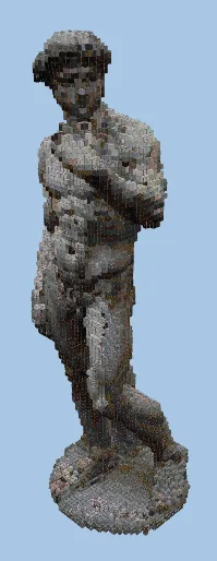 Michelangelo's David Statue Minecraft schematic preview