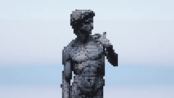Michelangelo's David Statue Minecraft schematic