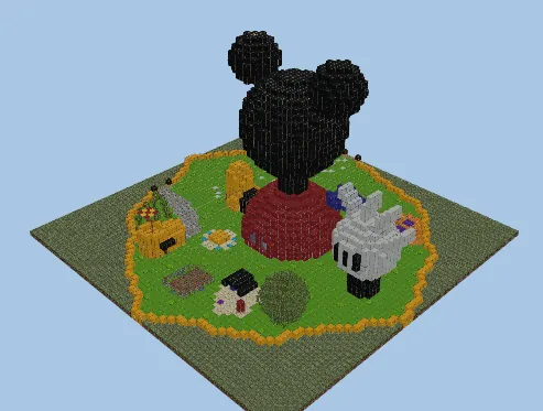 Mickey Mouse Clubhouse Minecraft schematic preview