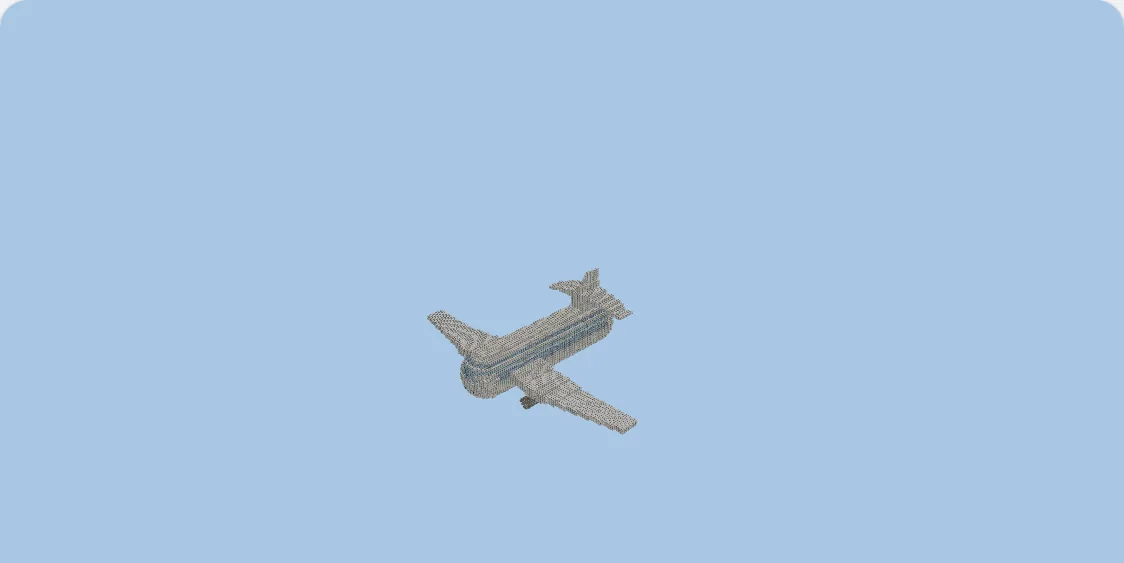 Mid Sized Cargo Aircraft Minecraft schematic preview