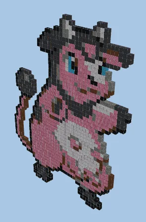 Milktank Pixel Art Build Minecraft schematic preview