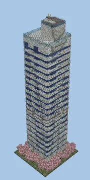 Millennium Tower Sabadell Barcelona Minecraft schematic preview
