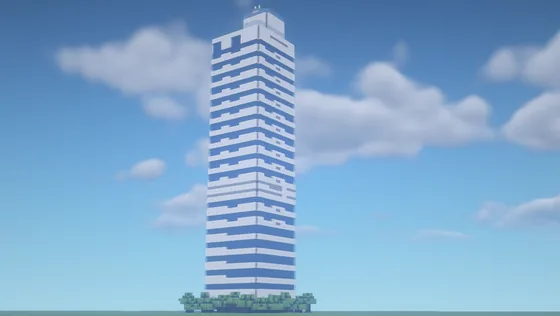Millennium Tower Sabadell Barcelona Minecraft schematic