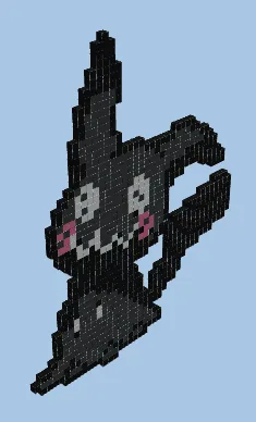 Mimikyu Pixel Art Design Minecraft schematic