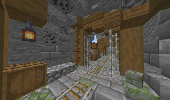 Mine Entrance Structure Minecraft schematic