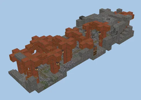 Mine Entrance Structure Minecraft schematic
