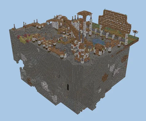 Mine Mine Roller Coaster Adventure Minecraft schematic