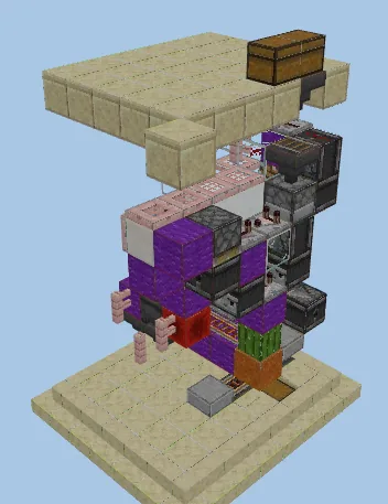 Minecart Sorter for All Item Types Minecraft schematic