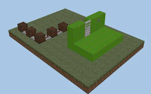 Minecraft Automated Doorbell System Minecraft schematic preview