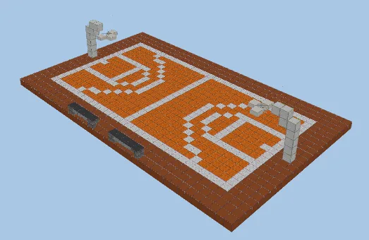 Minecraft Basketball Court Minecraft schematic