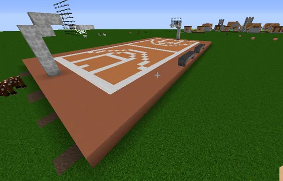 Minecraft Basketball Court Minecraft schematic