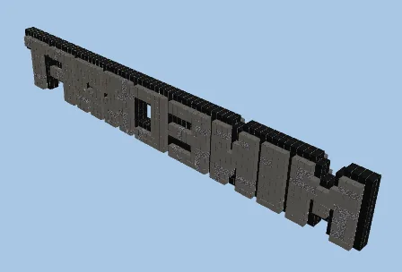Minecraft Classic Logo Build Minecraft schematic preview