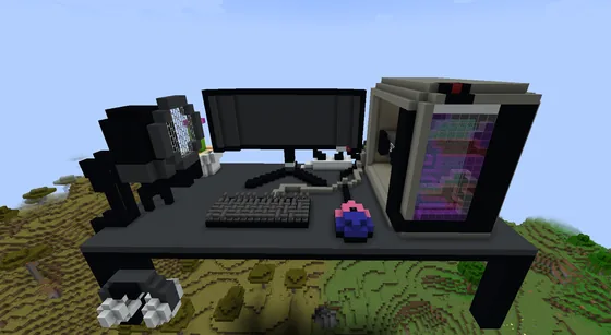 Minecraft Gaming Room Setup Minecraft schematic