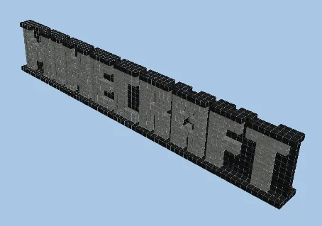 Minecraft Logo Pixel Art Minecraft schematic