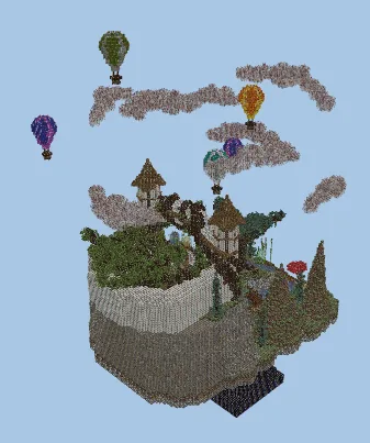 Minecraft PvP Drop Hub Minecraft schematic