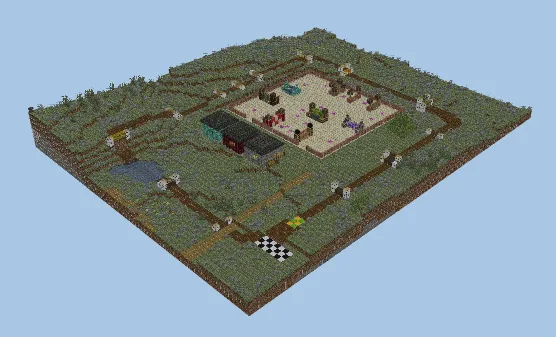 Minecraft Show Jumping Arena for Equestrian Events Minecraft schematic