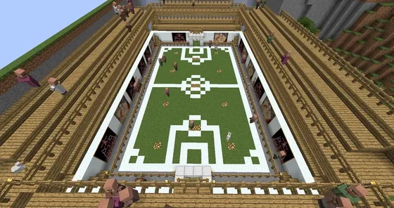 Minecraft Soccer Stadium Schematic Minecraft schematic