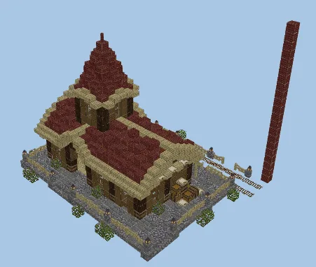 Minecraft Train Station Structure Minecraft schematic preview